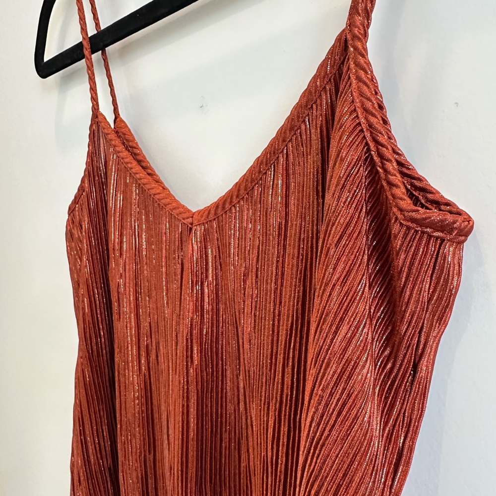Aeropostale Rust Pleated Camisole Top